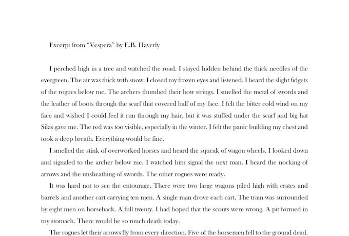 Professional Literary Developmental Editing