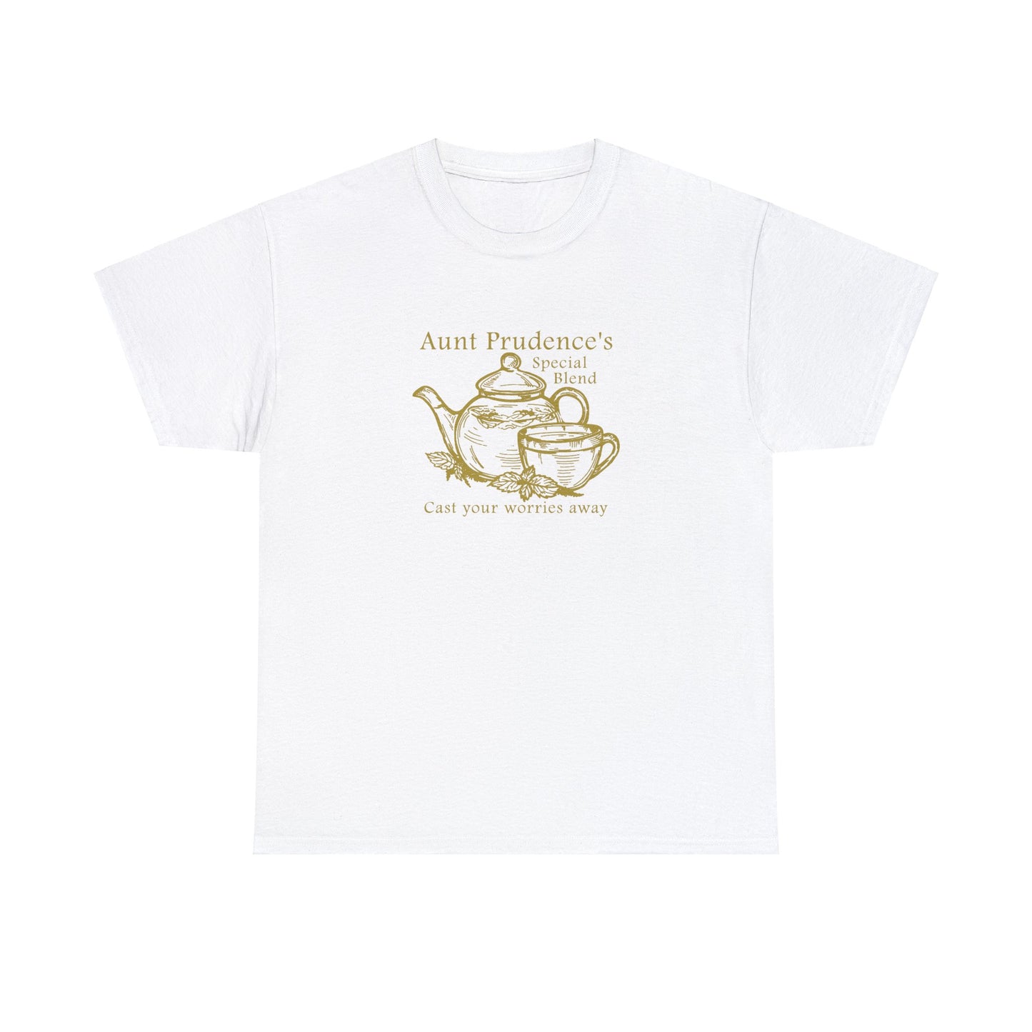 Aunt Prudence's Tea Unisex Heavy Cotton Tee