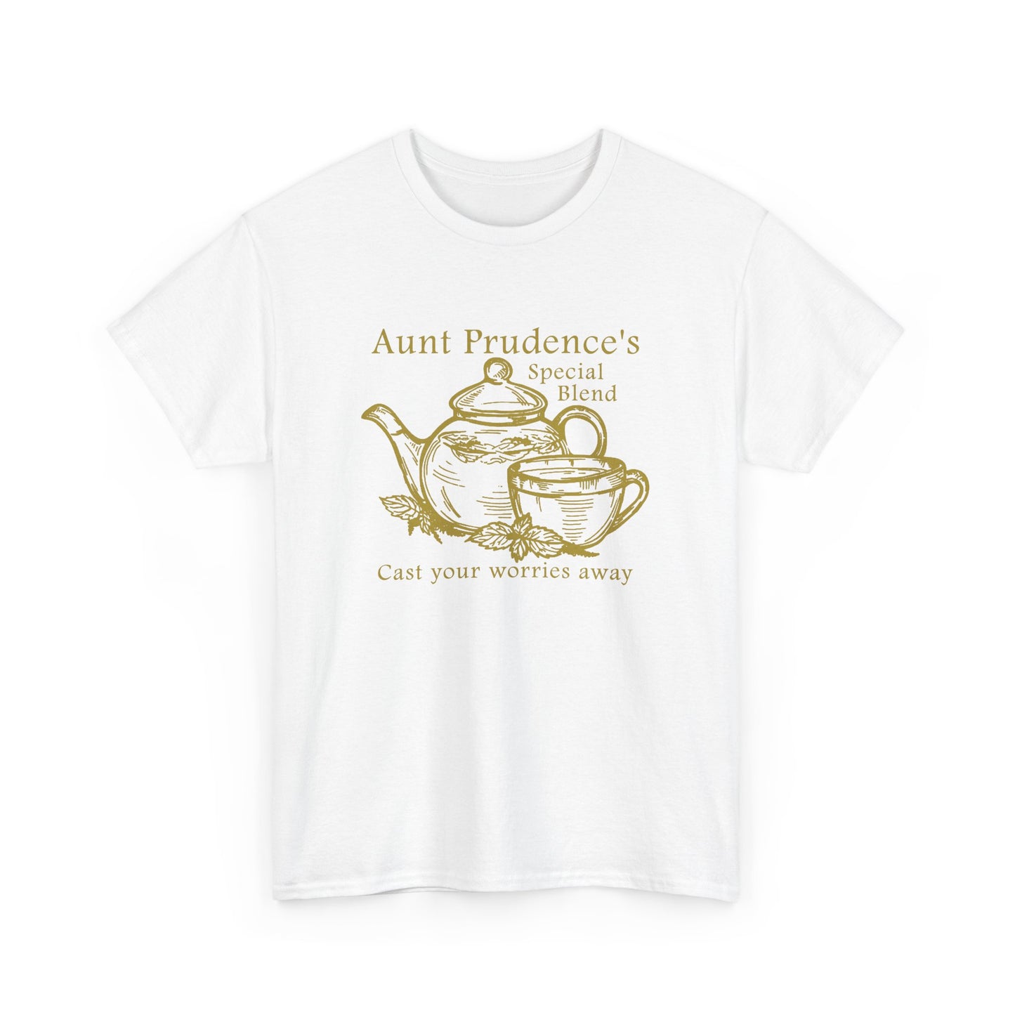 Aunt Prudence's Tea Unisex Heavy Cotton Tee