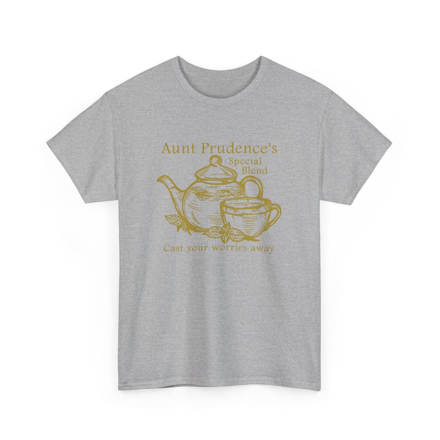 Aunt Prudence's Tea Unisex Heavy Cotton Tee