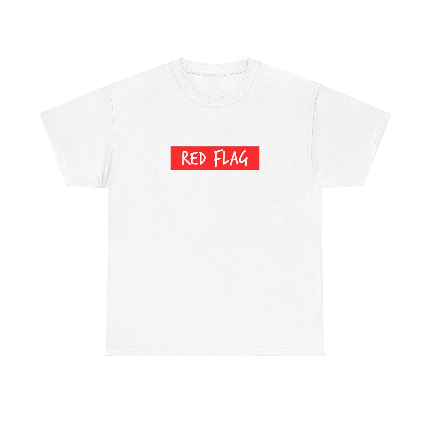 Red Flag Tab Unisex Heavy Cotton Tee