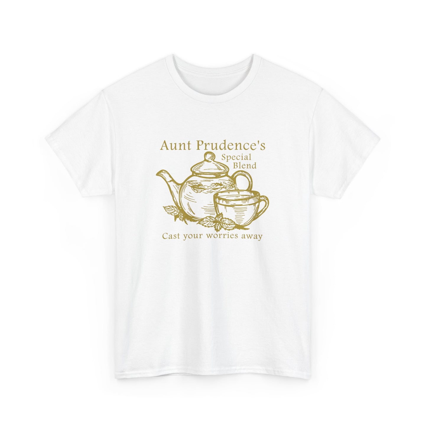 Aunt Prudence's Tea Unisex Heavy Cotton Tee