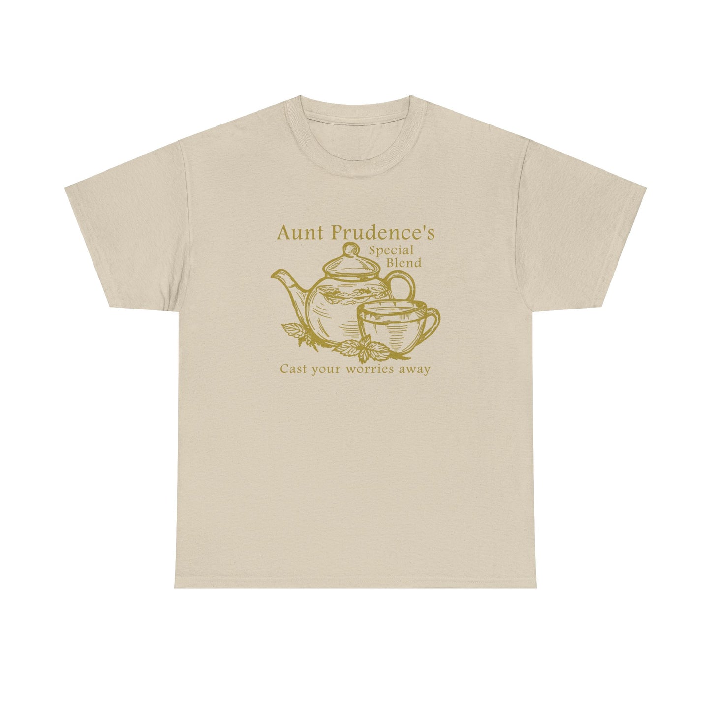 Aunt Prudence's Tea Unisex Heavy Cotton Tee