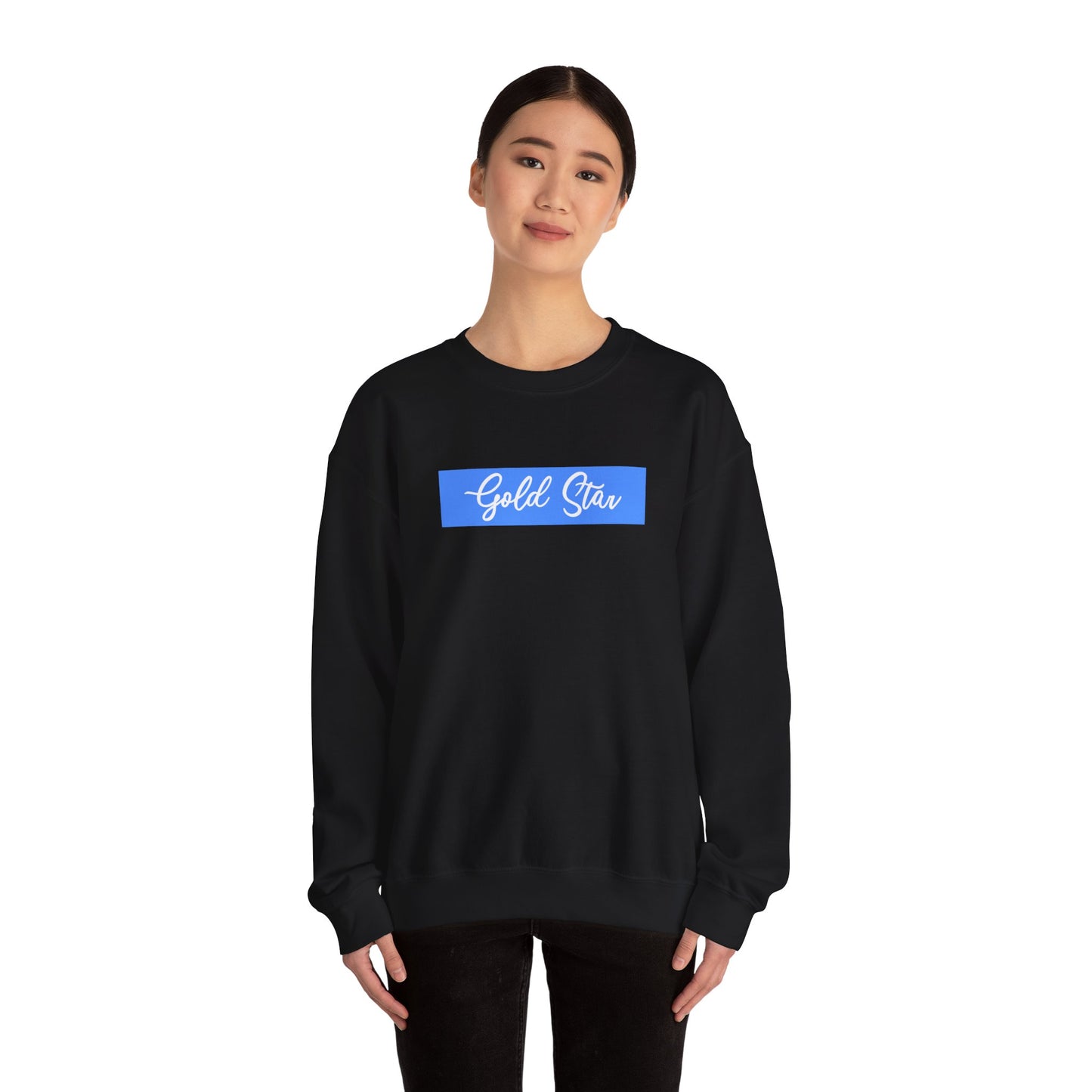 Blue Tab Gold Star Unisex Heavy Blend™ Crewneck Sweatshirt