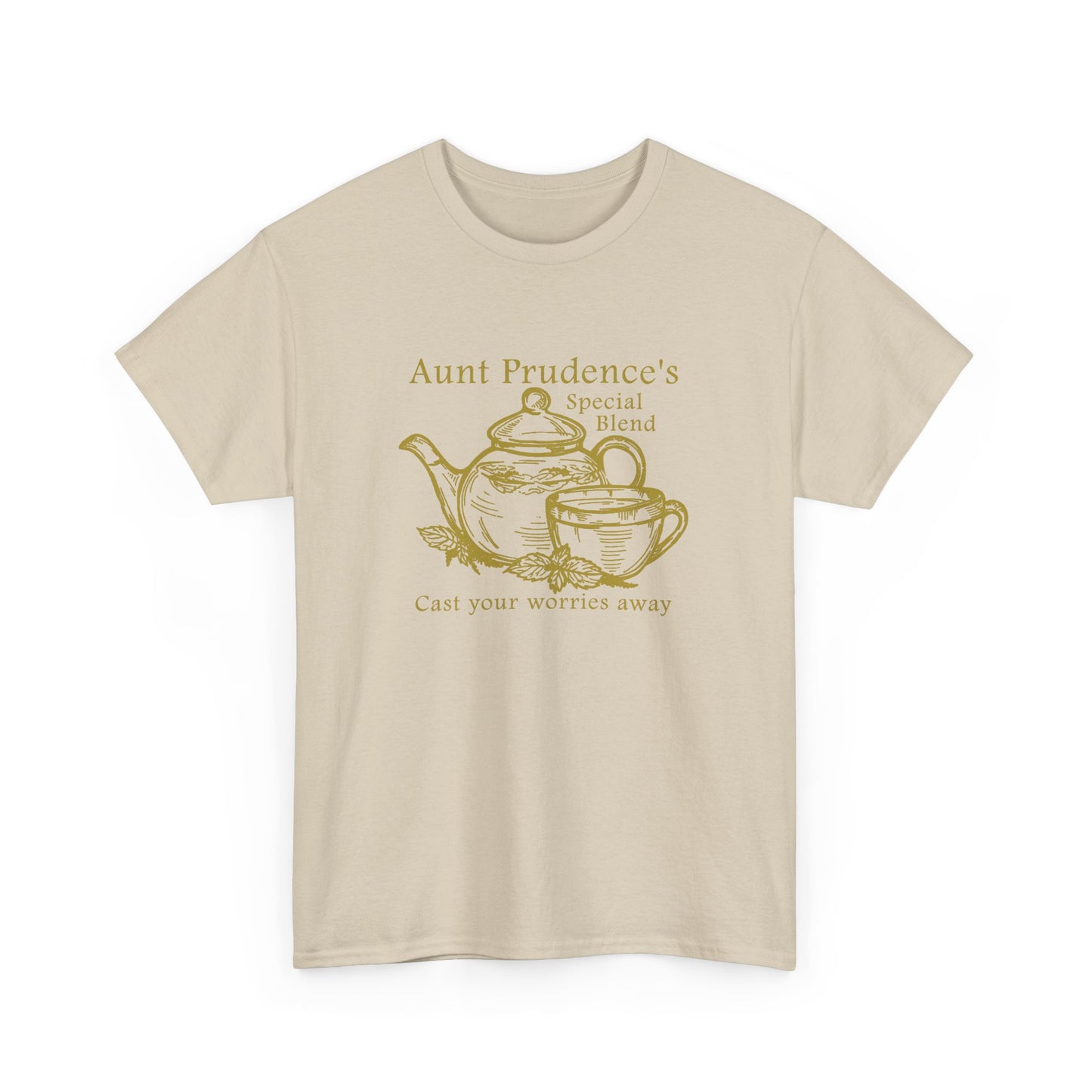 Aunt Prudence's Tea Unisex Heavy Cotton Tee