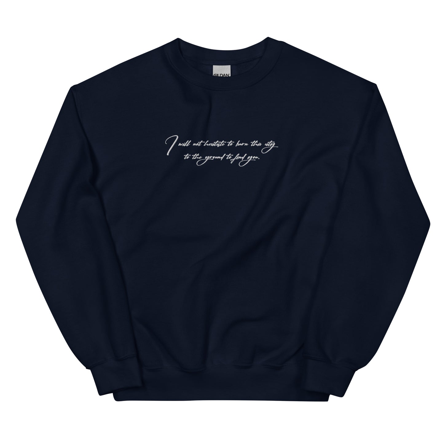 Silas' Promise Quote Embroidered Unisex Sweatshirt