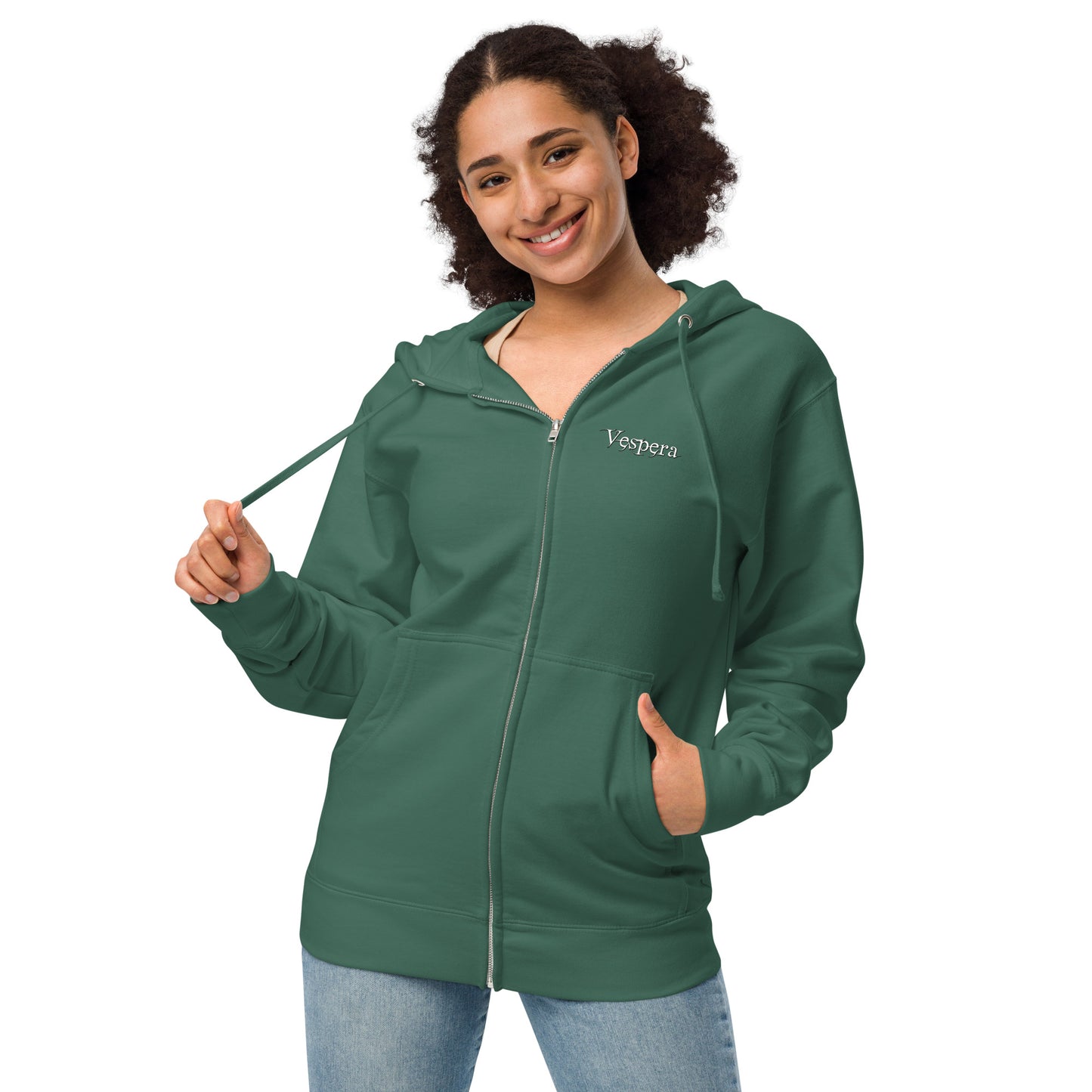 Specter Quote Unisex fleece zip up hoodie